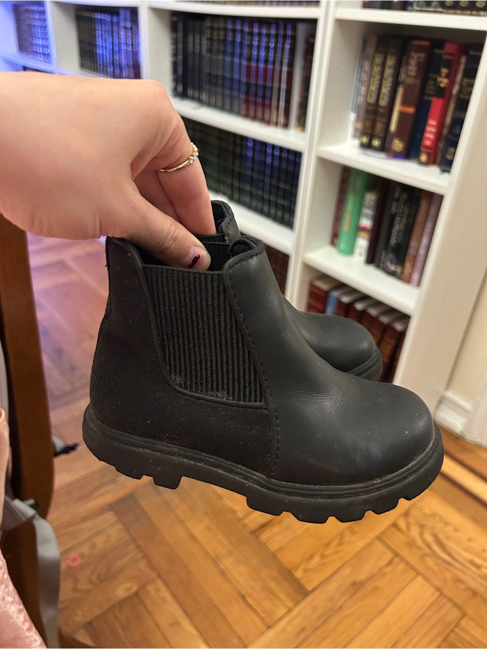 Native Black Kids Chelsea Boots